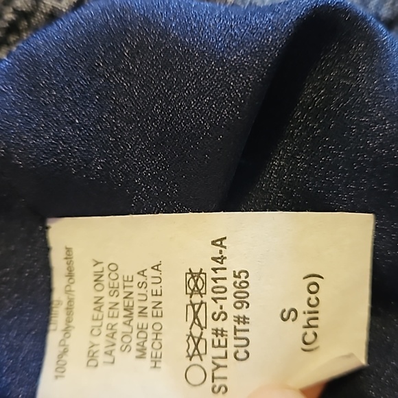 Navy Blue With Patern Flowy Mini Skirt Size S - Picture 8 of 8